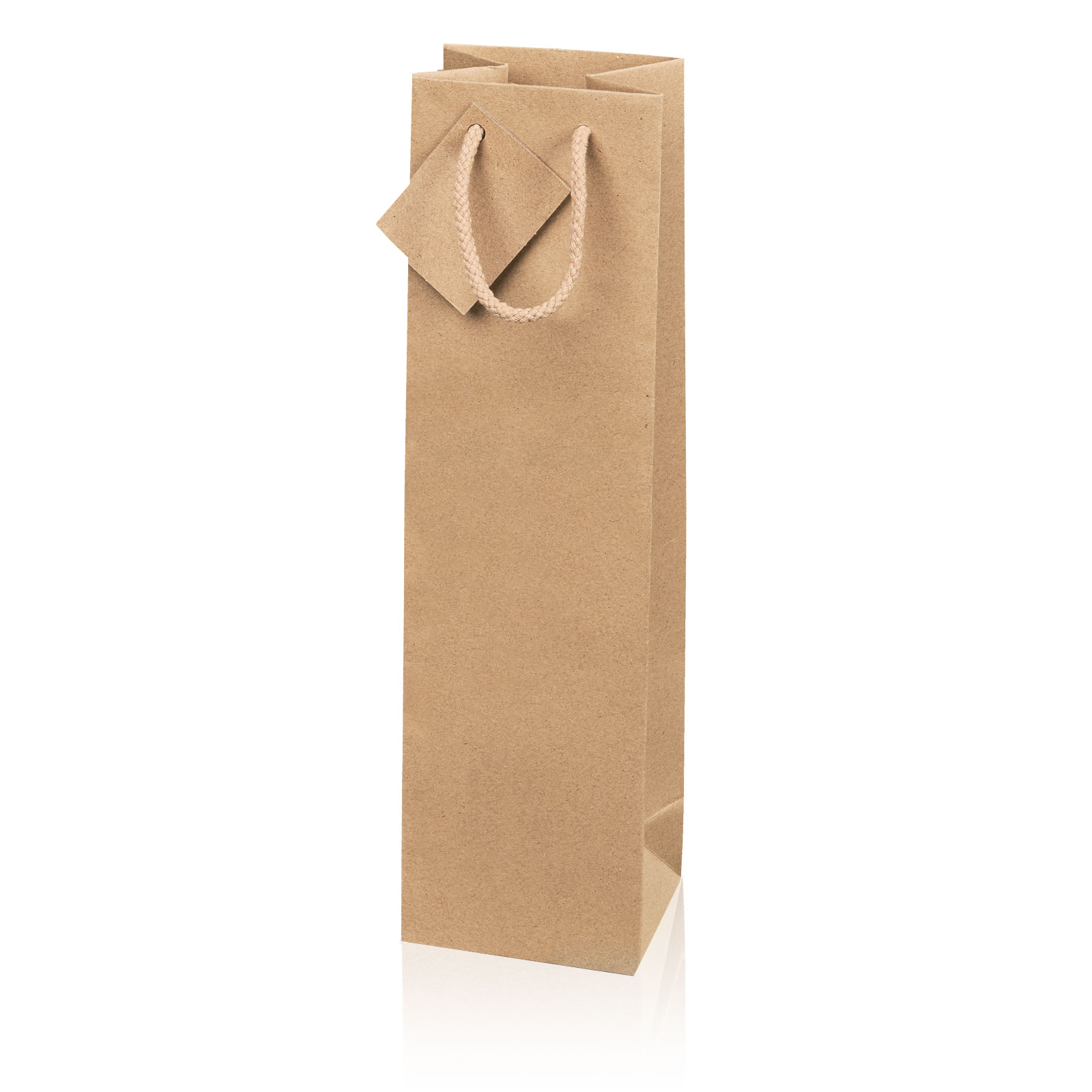 Tragetasche Flasche Kraftpapier Natur Kaufen