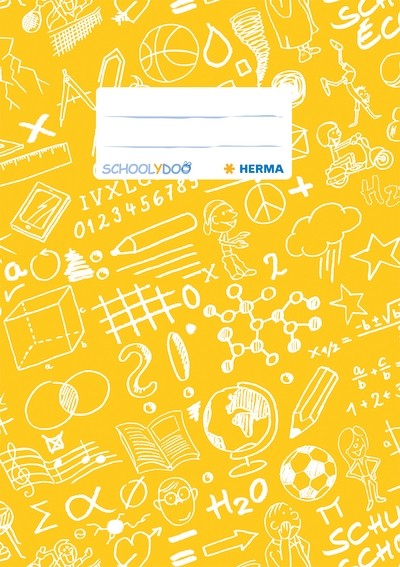 HERMA 19413 10x Heftschoner A5, SCHOOLYDOO, gelb